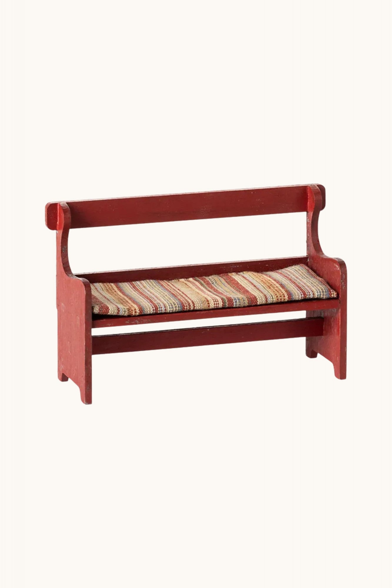 Wooden bench red Maileg