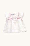 Vera blouse hand-embroidered in linen
