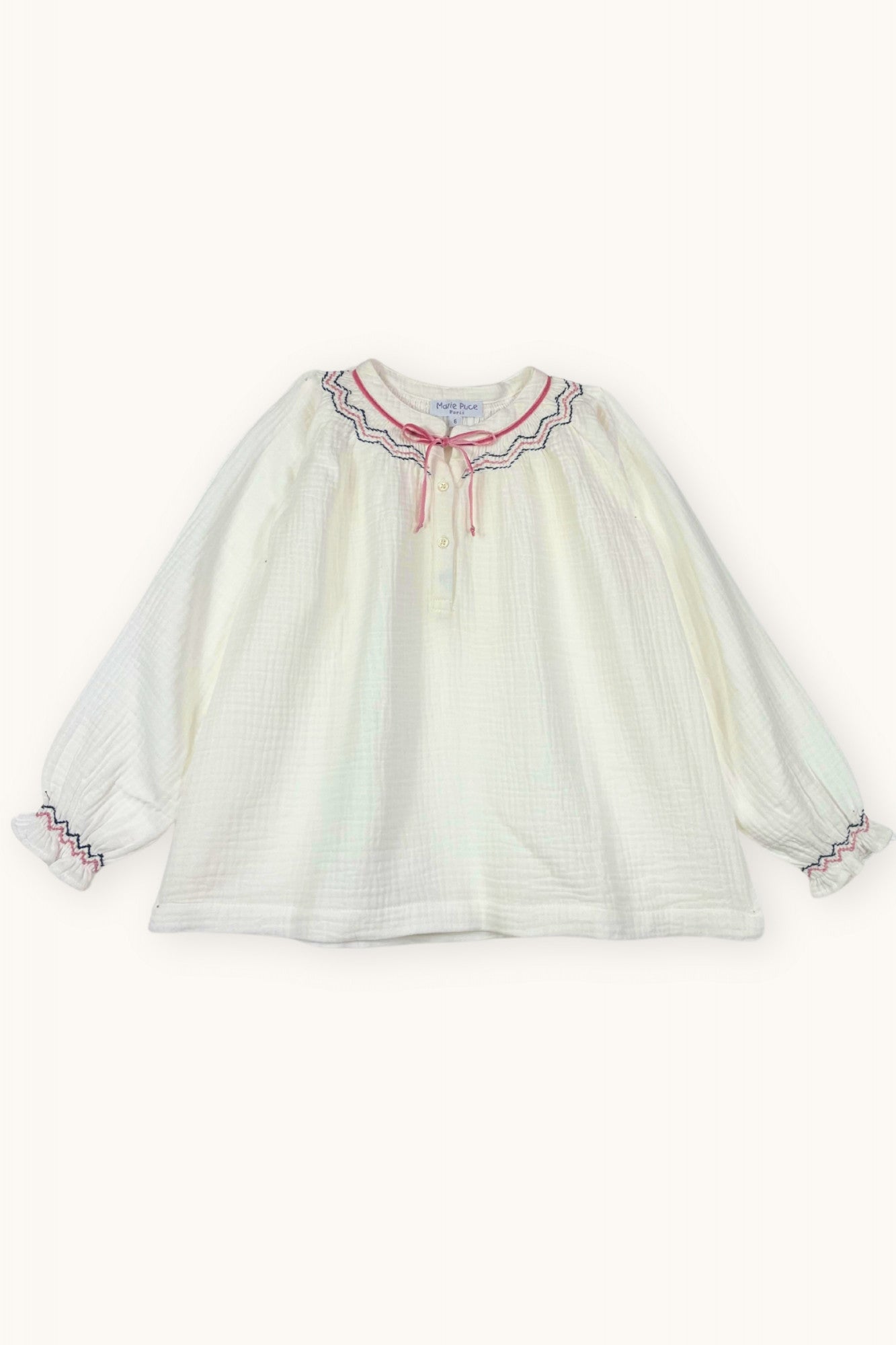 Aria hand-smocked blouse