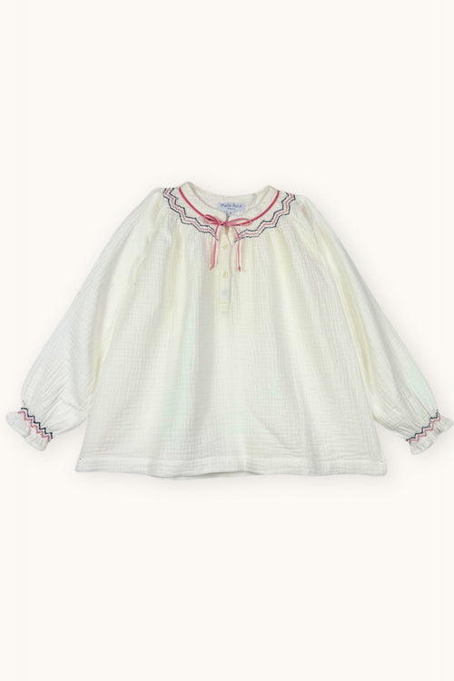 Aria hand-smocked blouse
