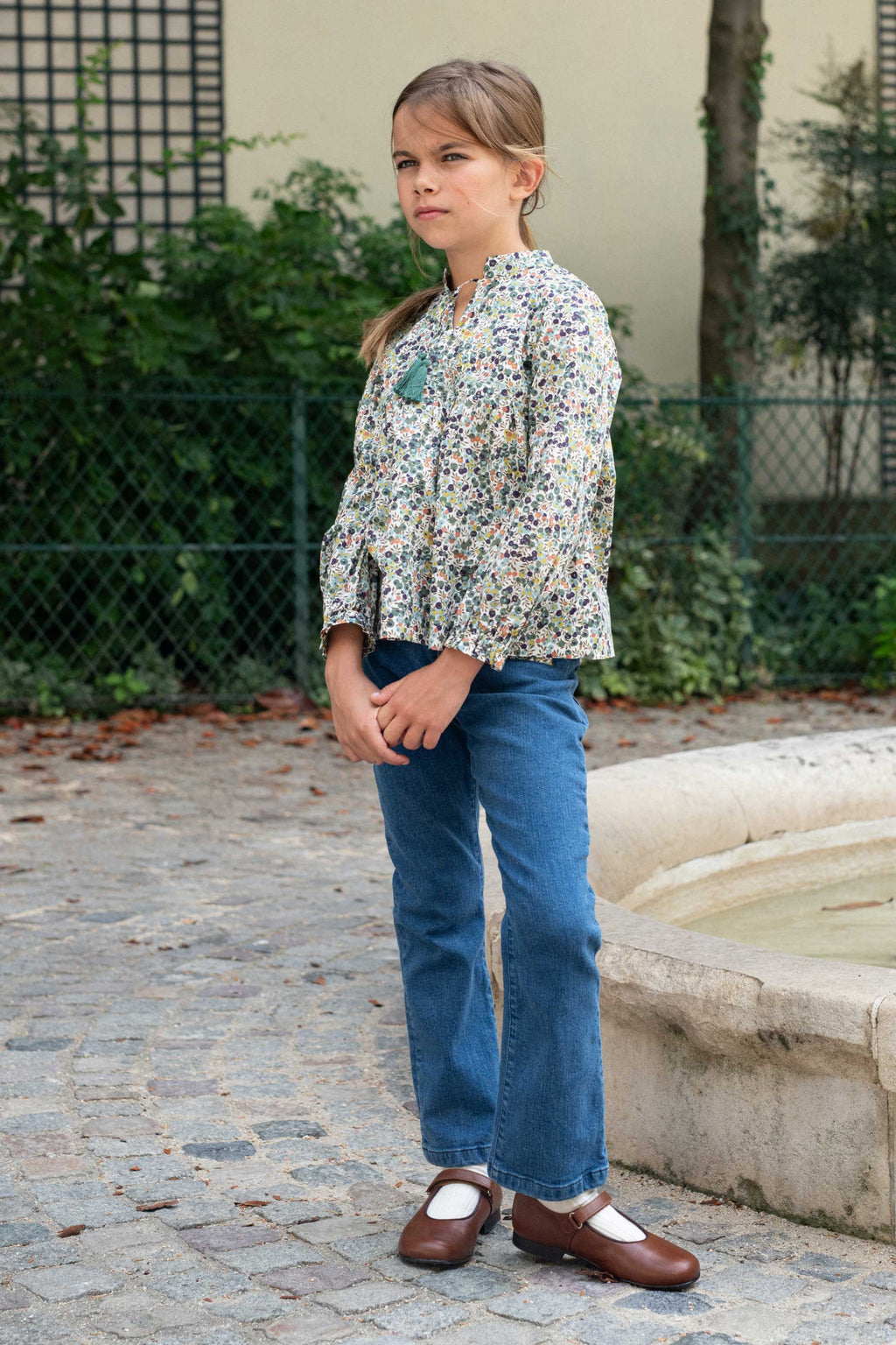 Leonor blouse in Liberty for girl