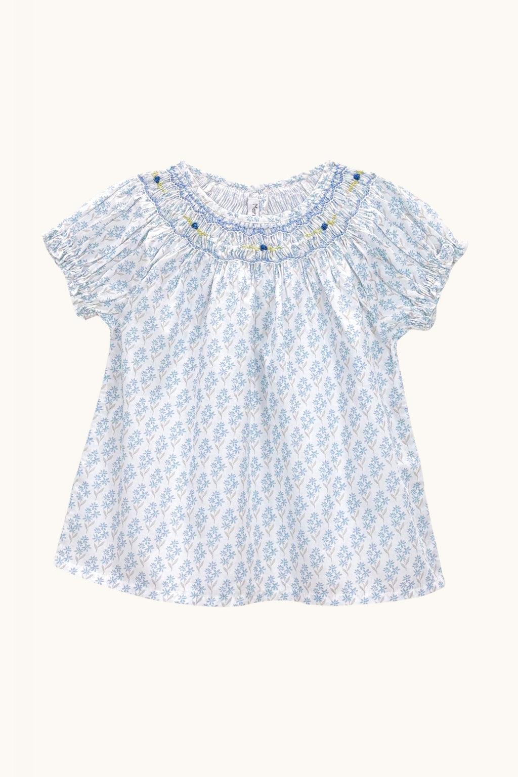 Meryl blouse hand-smocked
