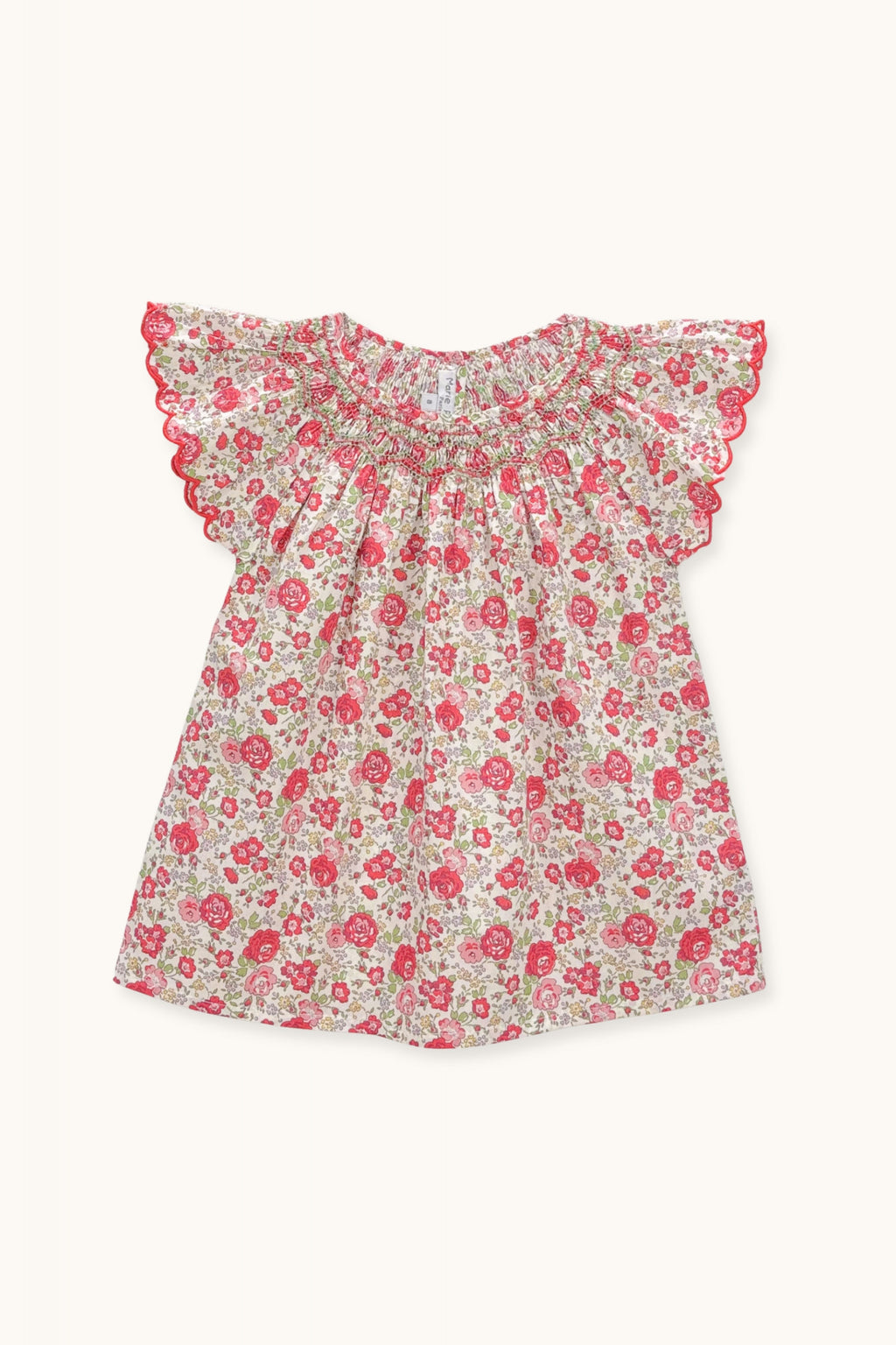 Paloma blouse hand-smocked in Liberty