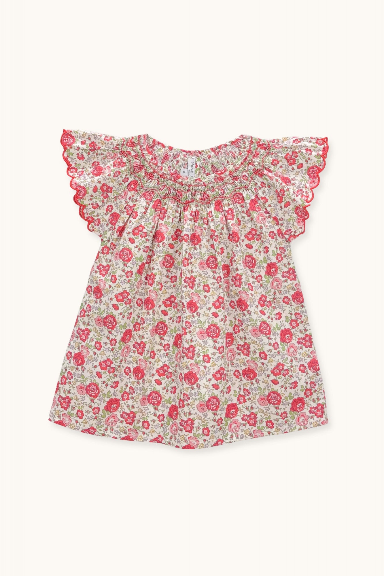 Paloma blouse hand-smocked in Liberty