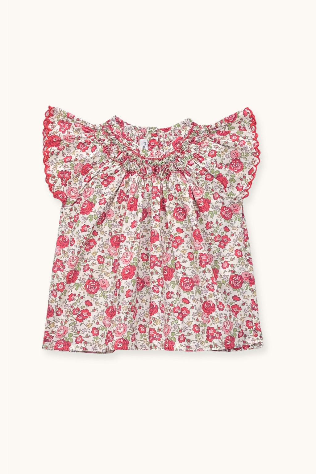Paloma blouse hand-smocked in Liberty