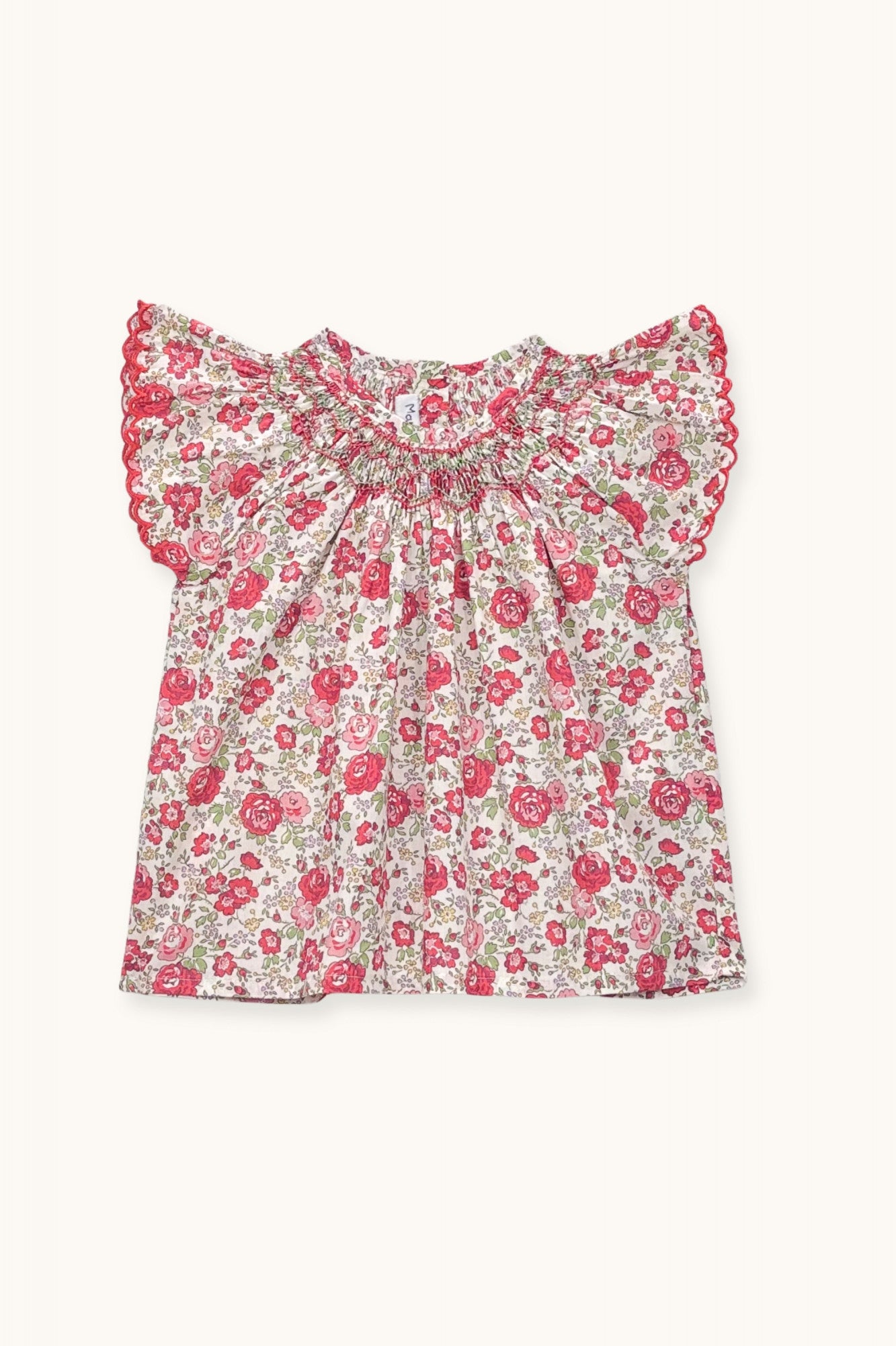 Paloma blouse hand-smocked in Liberty