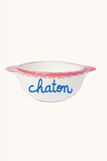 Hand-painted bowl Chaton