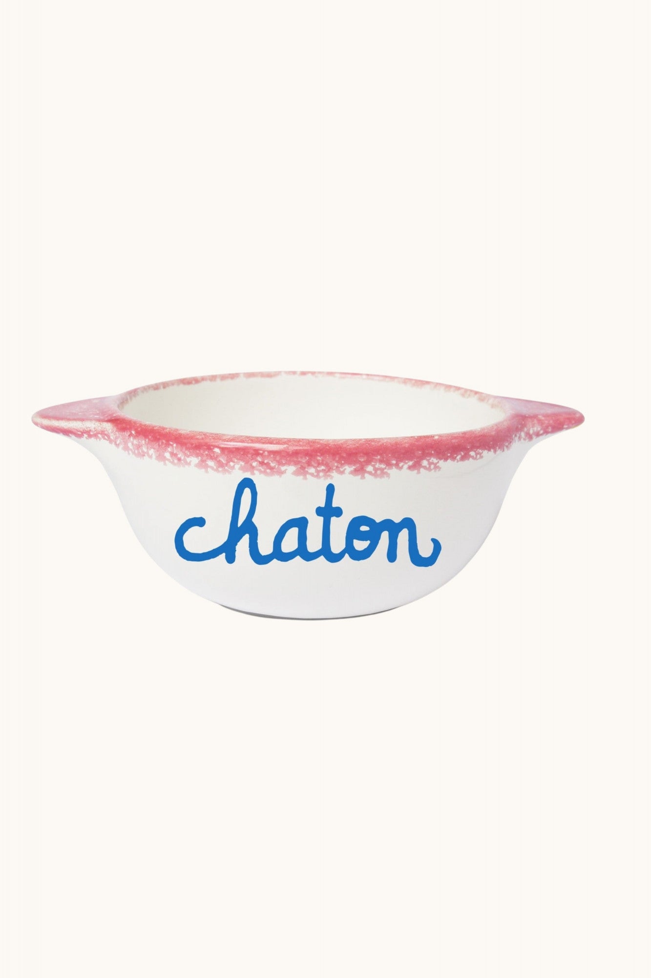 Hand-painted bowl Chaton