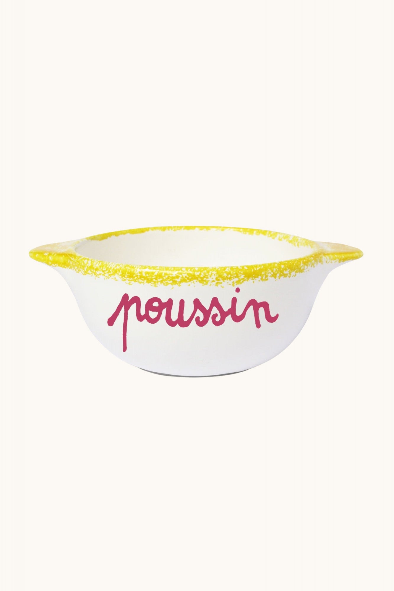 Hand-painted bowl Poussin
