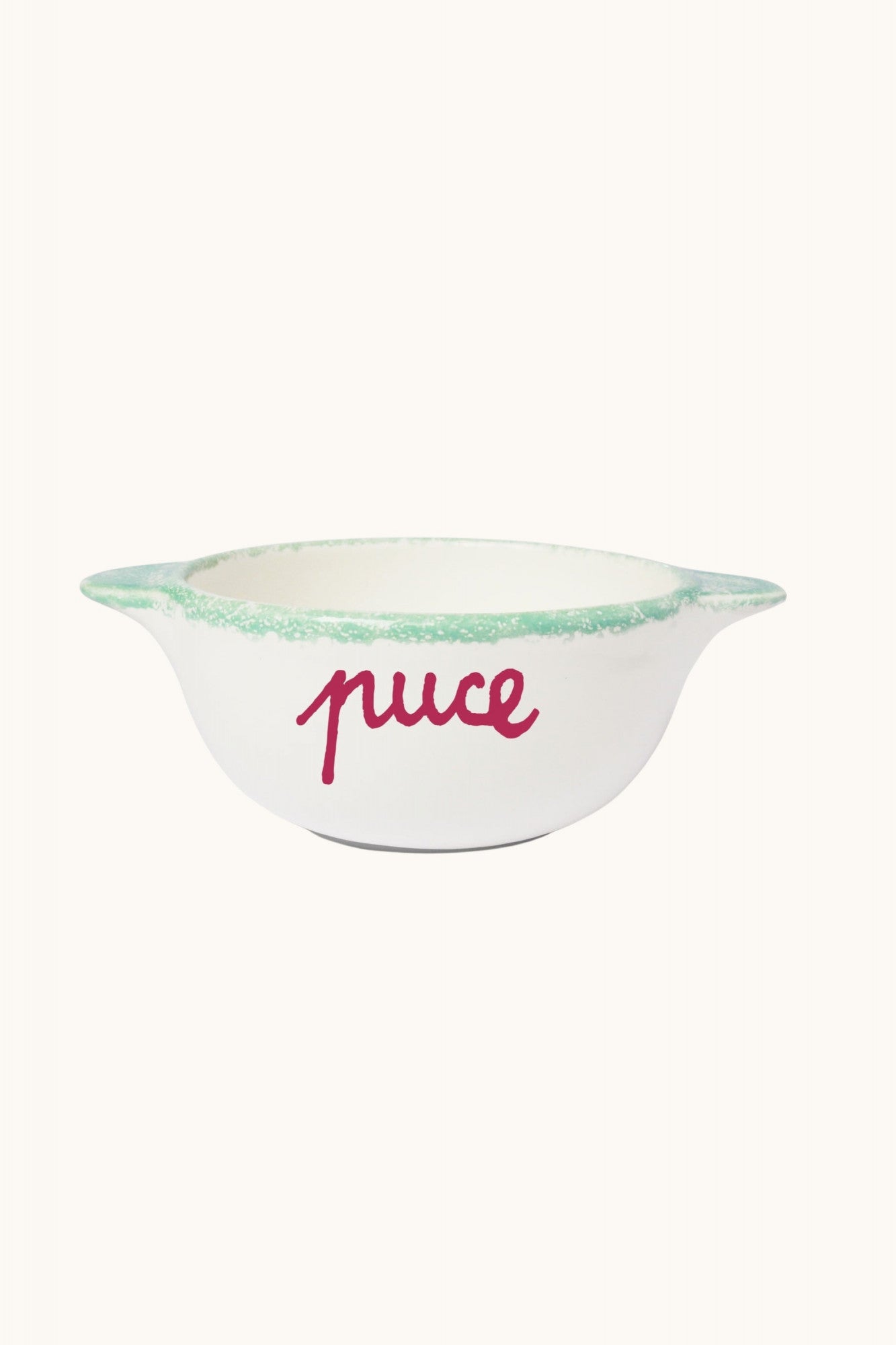 Hand-painted bowl Puce