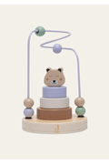 Cheetah Wooden Spiral Bead Maze by Jollein
