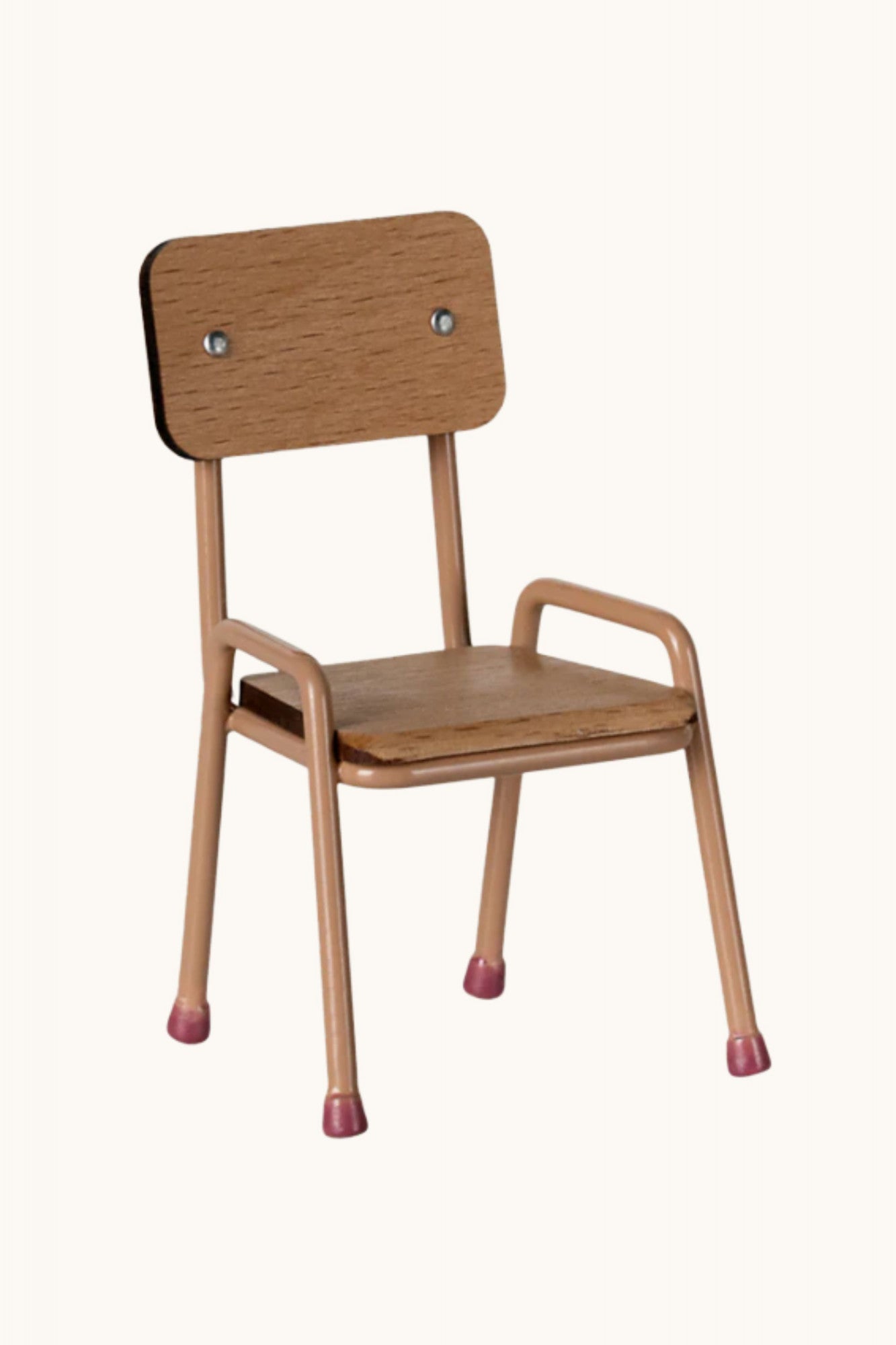 Retro school chair Maileg dark powder