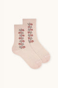 Condor pink floral socks Nude