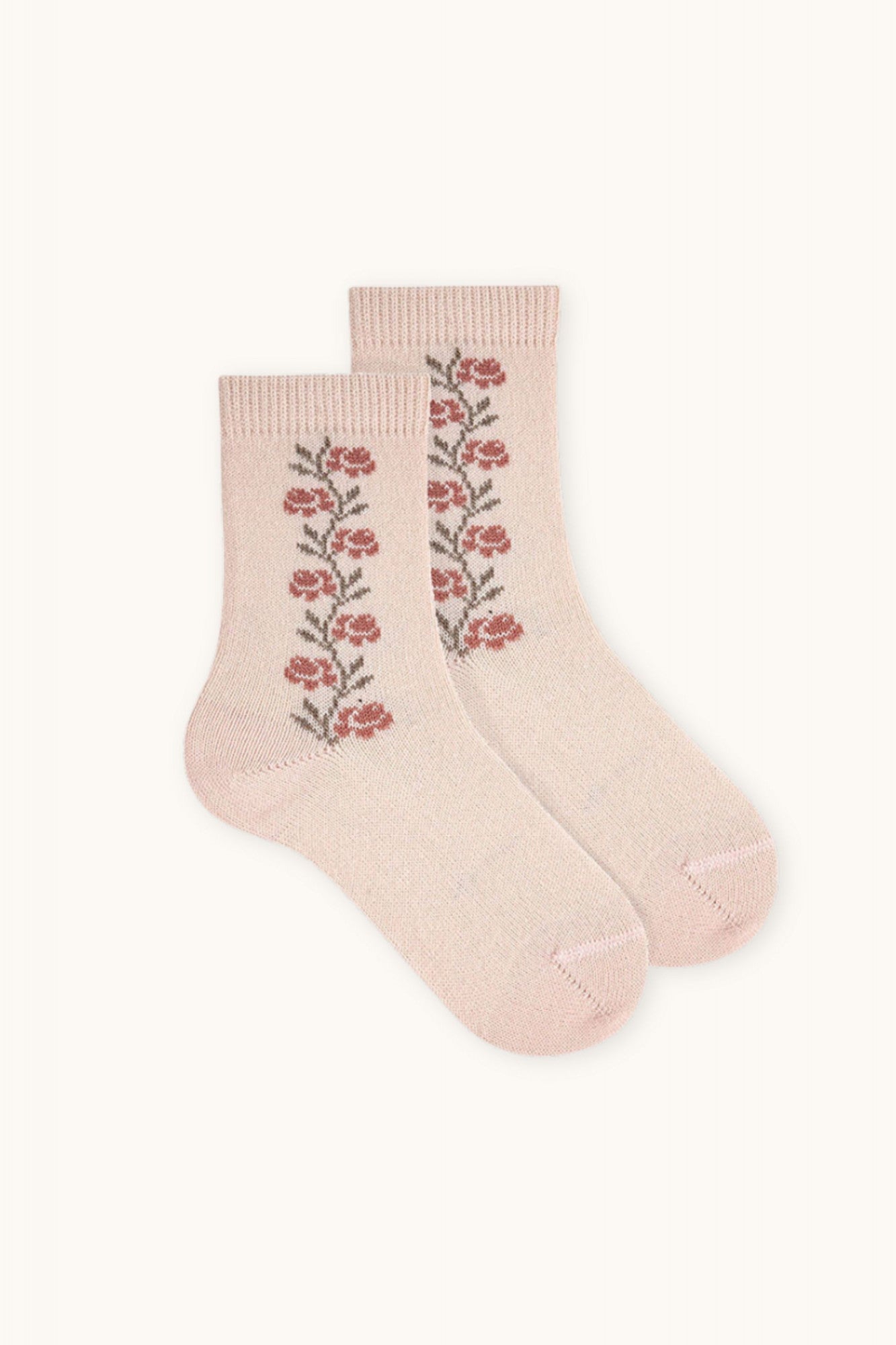 Condor pink floral socks Nude
