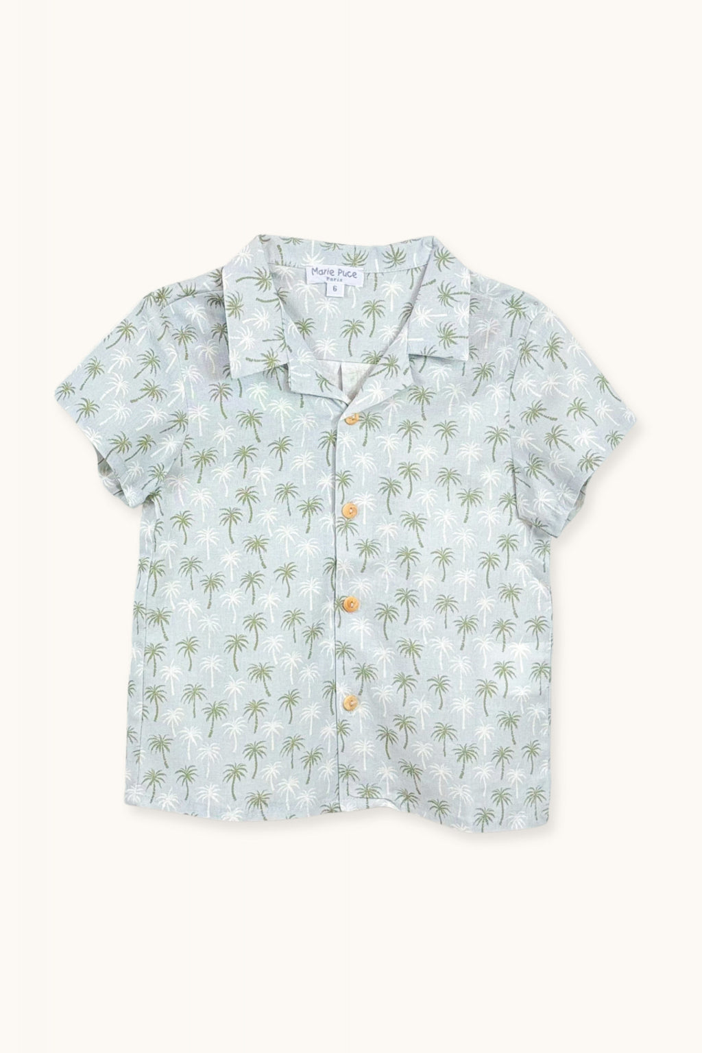 Caraibe shirt palms blue
