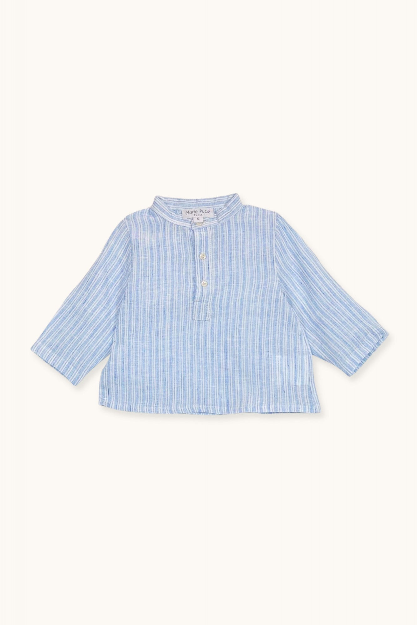 Emile baby shirt in linen
