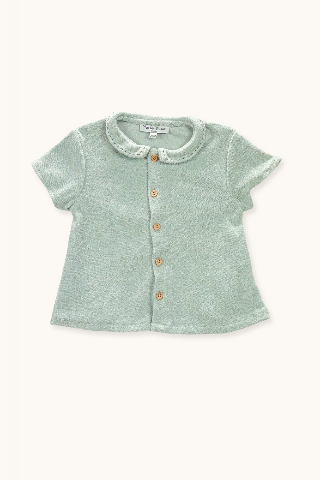 Luke baby shirt hand-embroidered