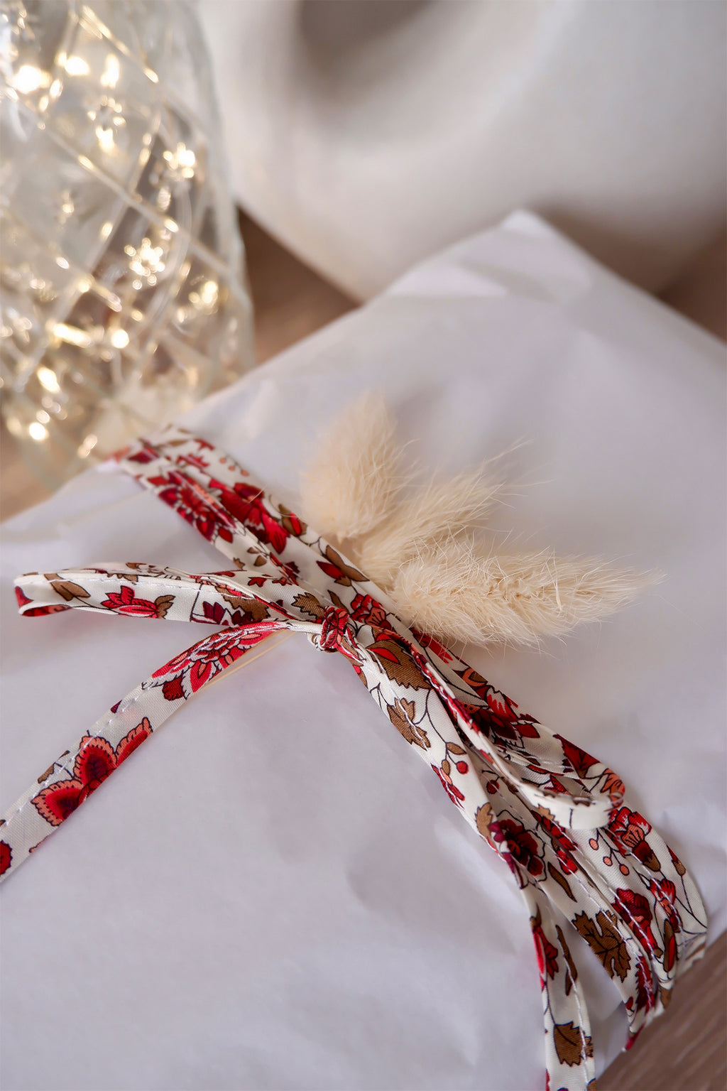 Gift wrapping with Liberty tie