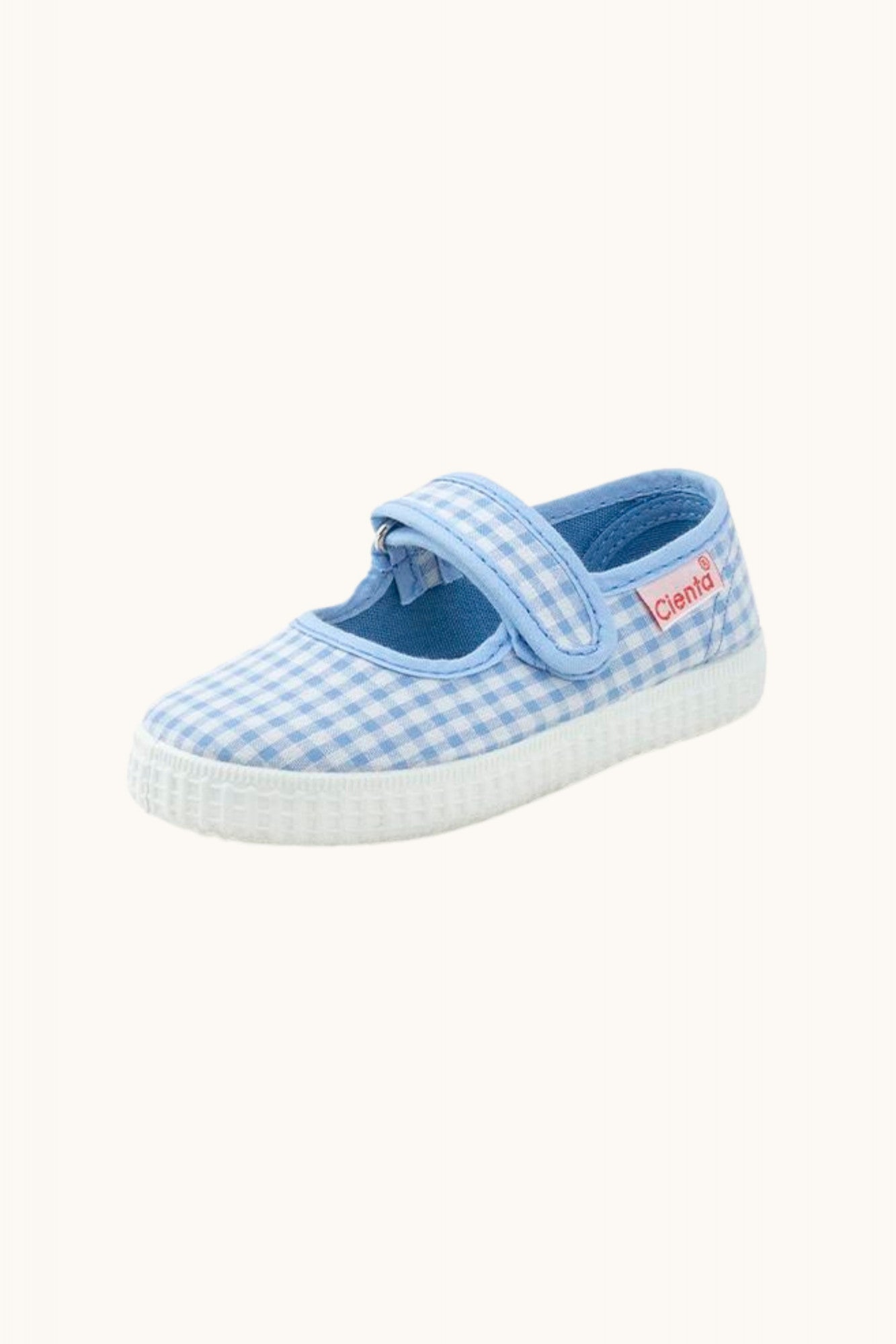 Cienta mercedes shoes blue gingham