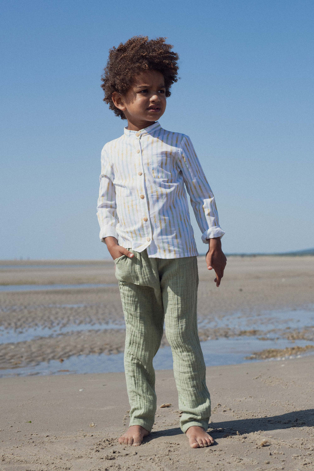 Lulu pants in organic double gauze