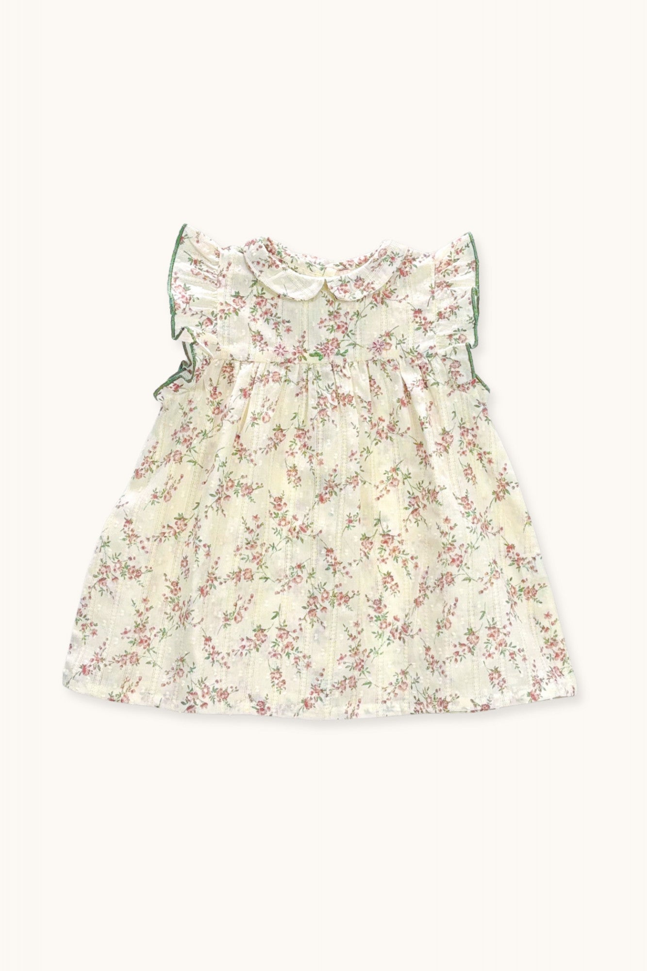 Bianca baby dress in plumetis roses bouquet