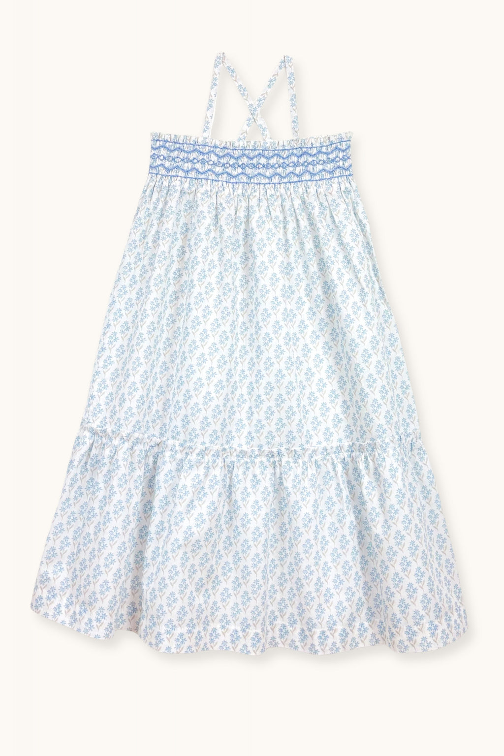 Sundress Diva hand-smocked Primrose blue