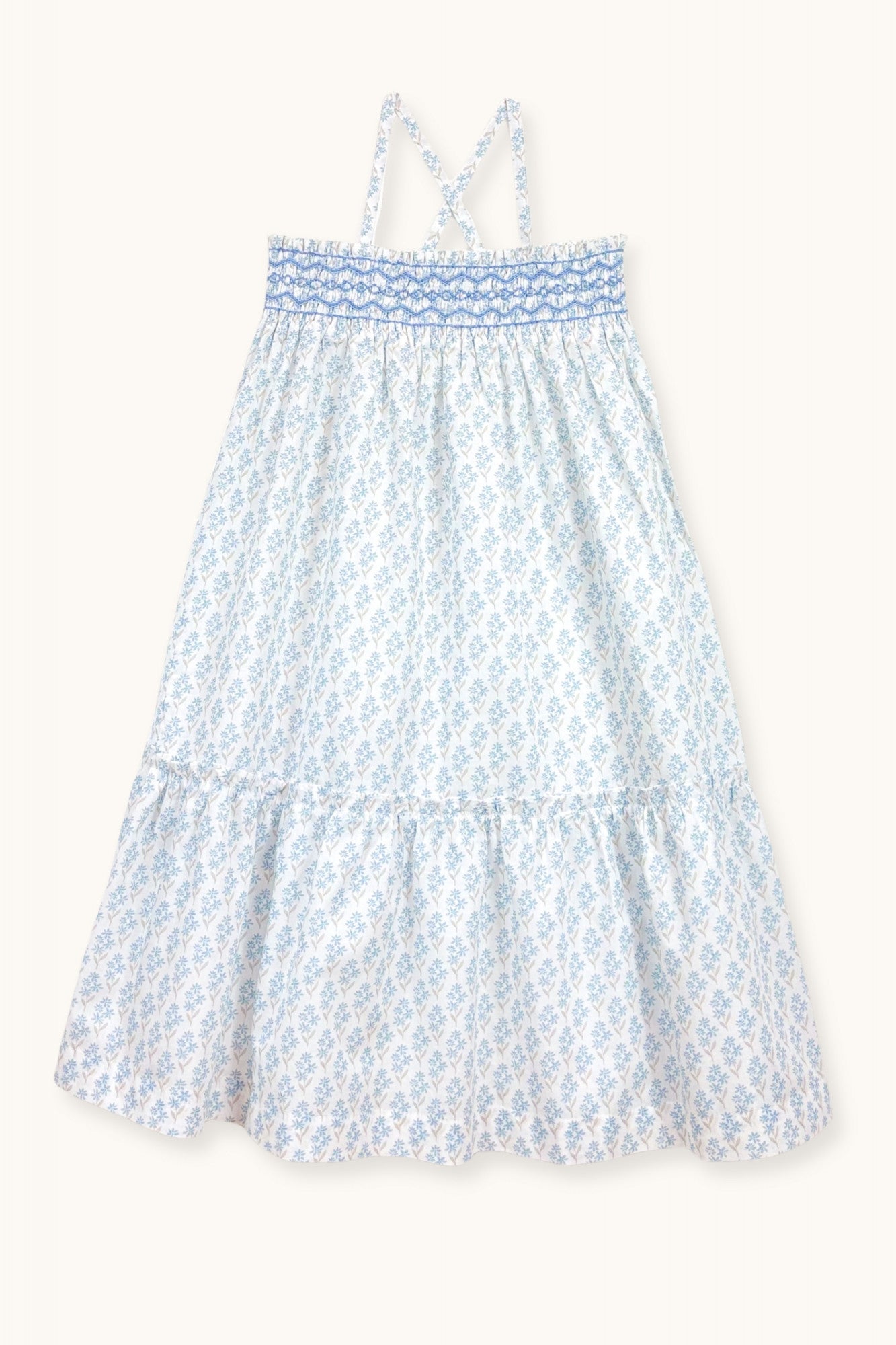 Sundress Diva hand-smocked Primrose blue