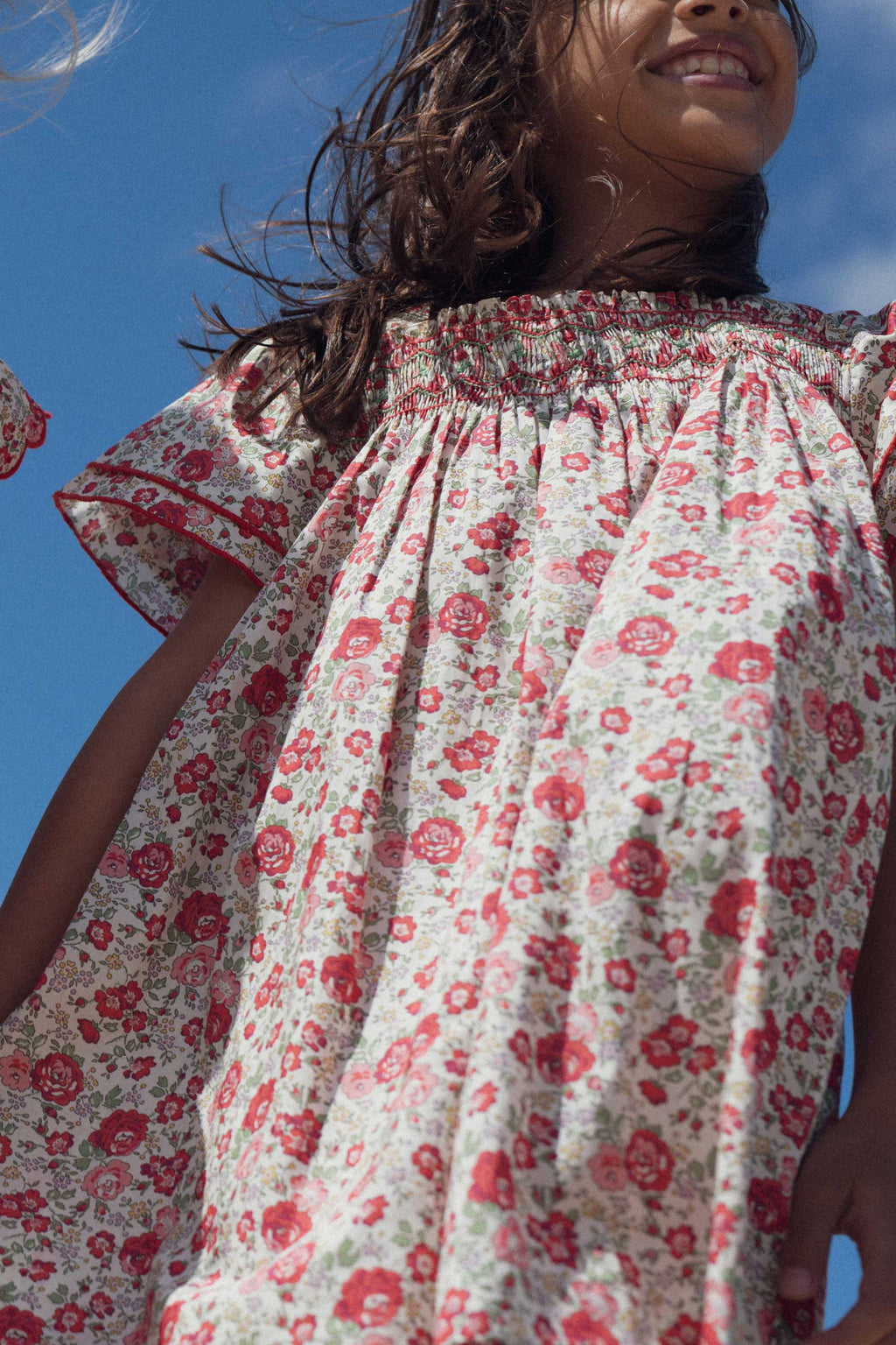 Ornella dress hand-smocked in Liberty