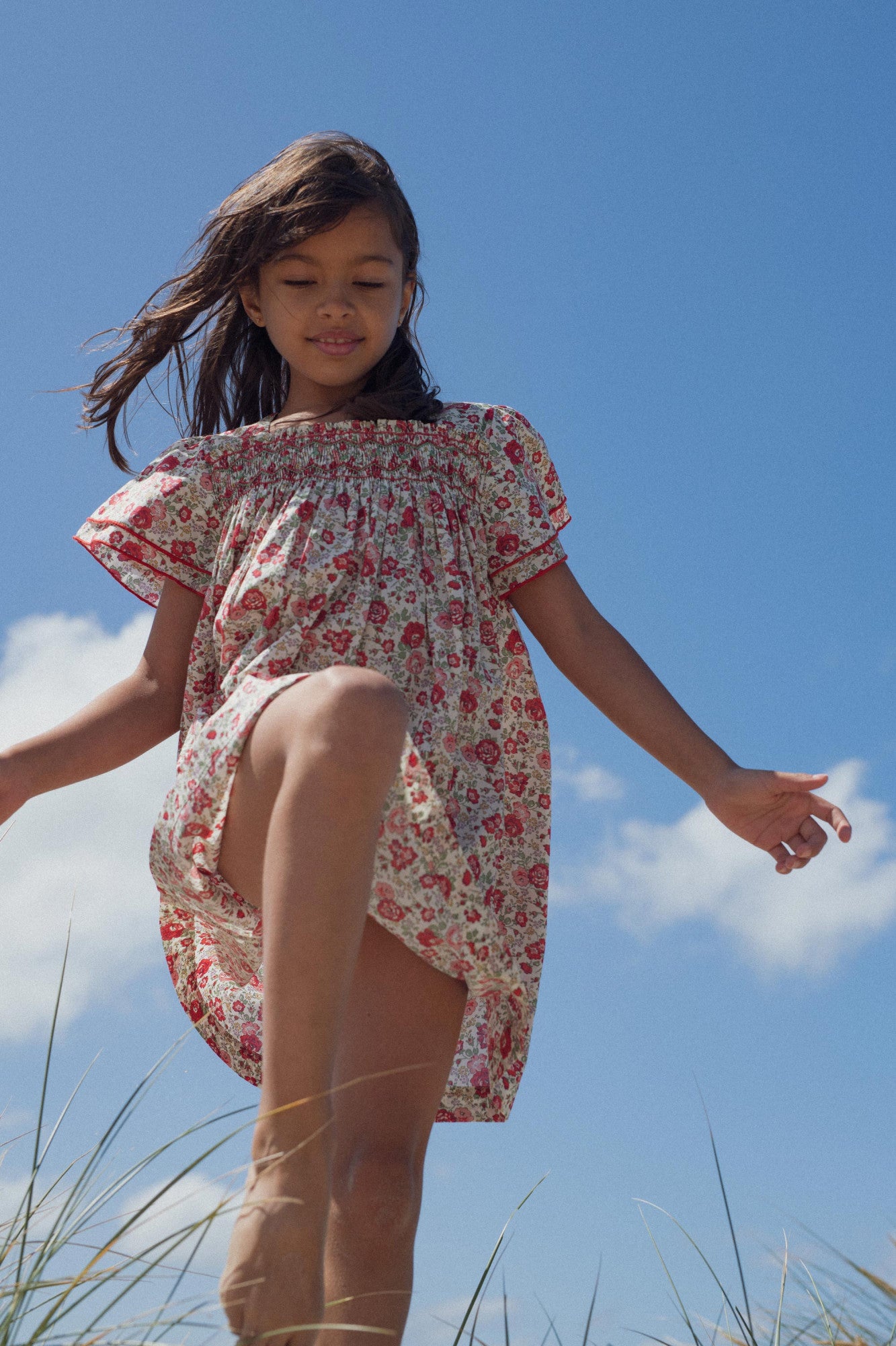 Ornella dress hand-smocked in Liberty