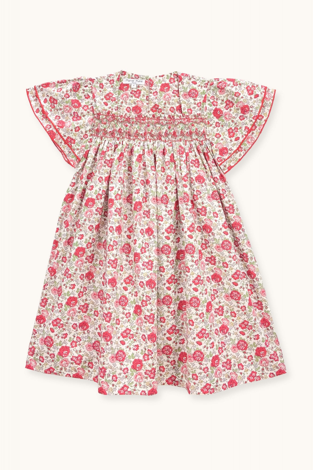 Ornella dress hand-smocked in Liberty