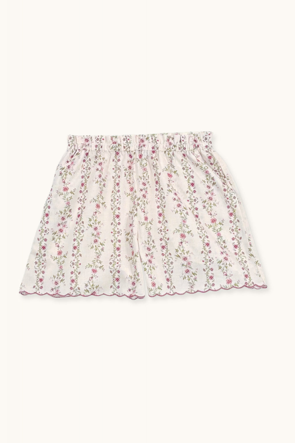 Riviera shorts scalloped edge
