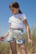 Riviera shorts scalloped edge