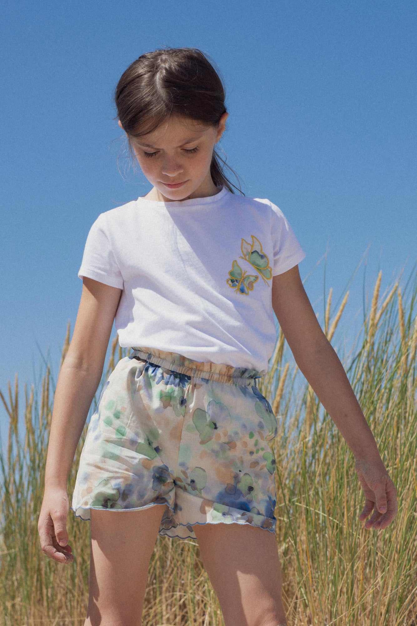 Riviera shorts scalloped edge