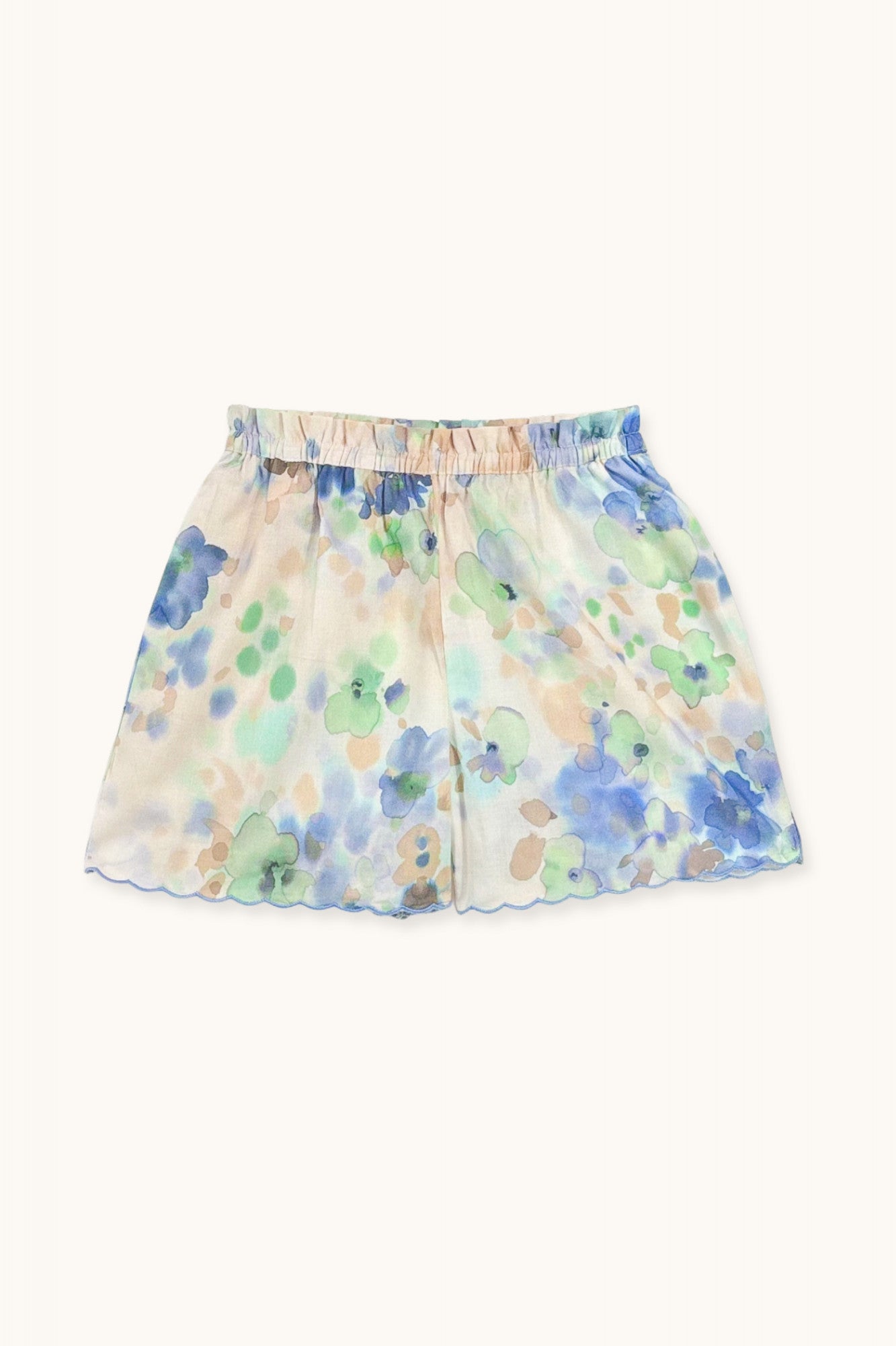 Riviera shorts scalloped edge