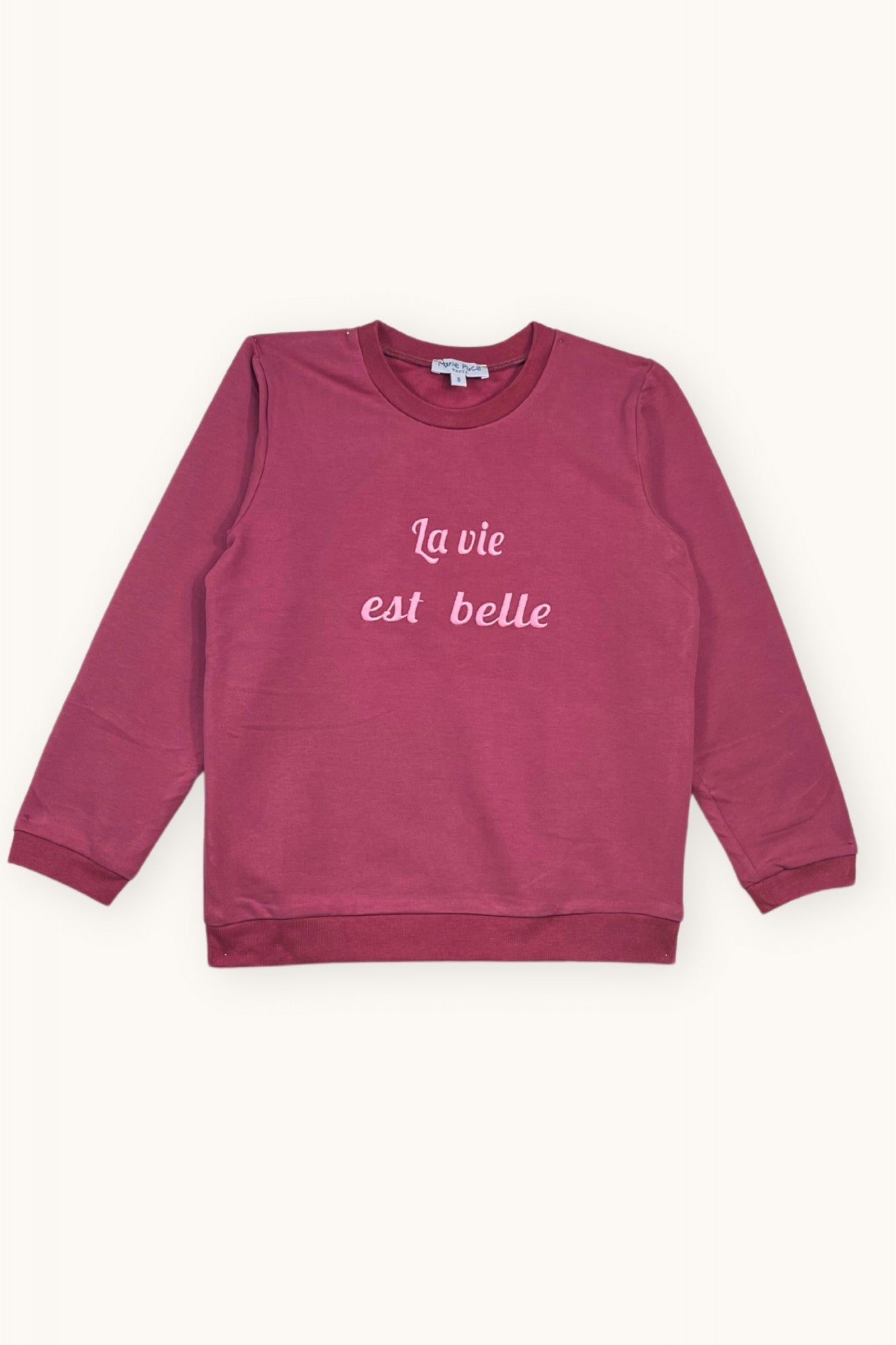 Woman embroidered sweatshirt